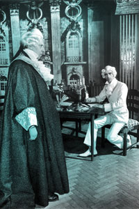 Adam Gromadzki jako Chrystyan von Zieten w sztuce „Wielki Fryderyk” A. Nowaczyńskiego (reż. L. H. Górzyński, Teatr Dramatyczny w Gdyni - 1979).